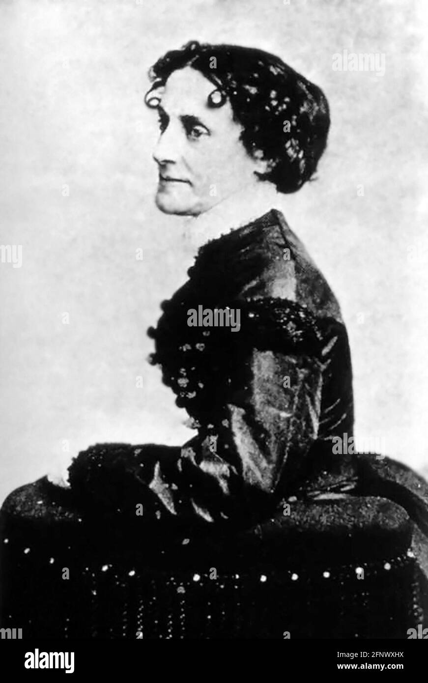 Eilizabeth van Lew. Portrait of the American abolitionist and spy, Elizabeth Van Lew (1818-1900) Stock Photo