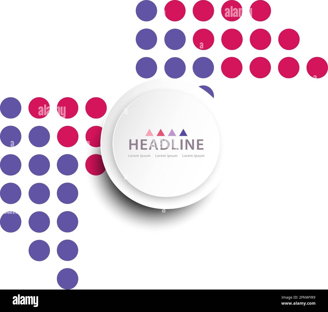 Brochure header colorful layout background template design Stock Vector