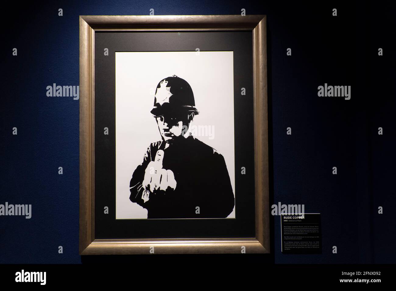 Banksy exhibition in STATION Berlin, first day after close in lockdown