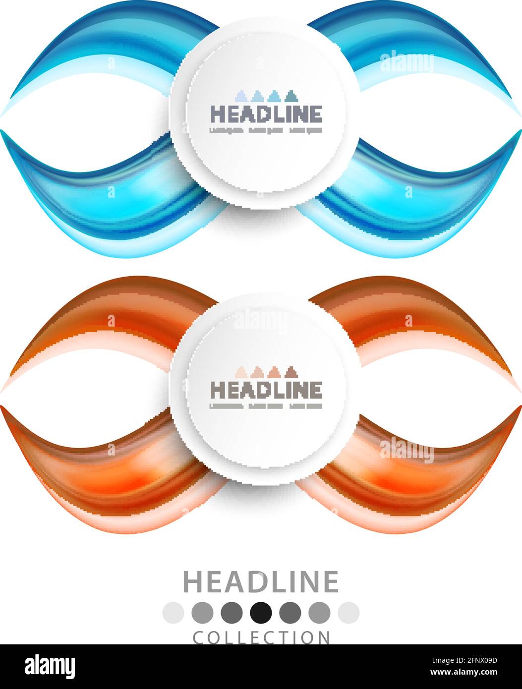 Brochure header colorful layout background template design Stock Vector