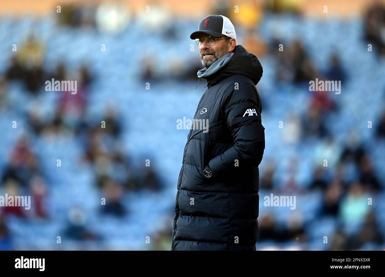 Liverpool manager Jurgen Klopp during the Premier League match at Turf Moor, Burnley. Picture date: Wednesday May 19, 2021. Stock Photo