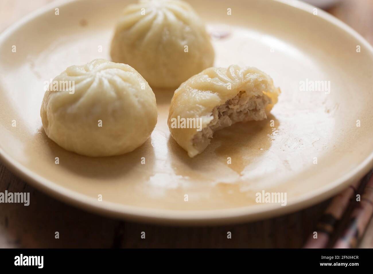 Chinese steamed pork dumplings, delicious Stock Photo Alamy