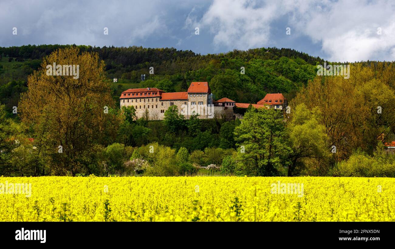 The Creuzburg castle in Thuringia Stock Photo - Alamy