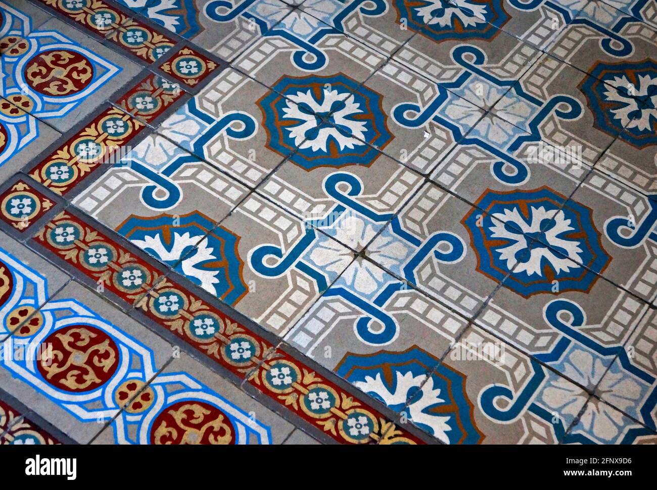 Famous Rio Tile Ancient hydraulic tiles, Rio de Janeiro, Brazil Stock Photo - Alamy