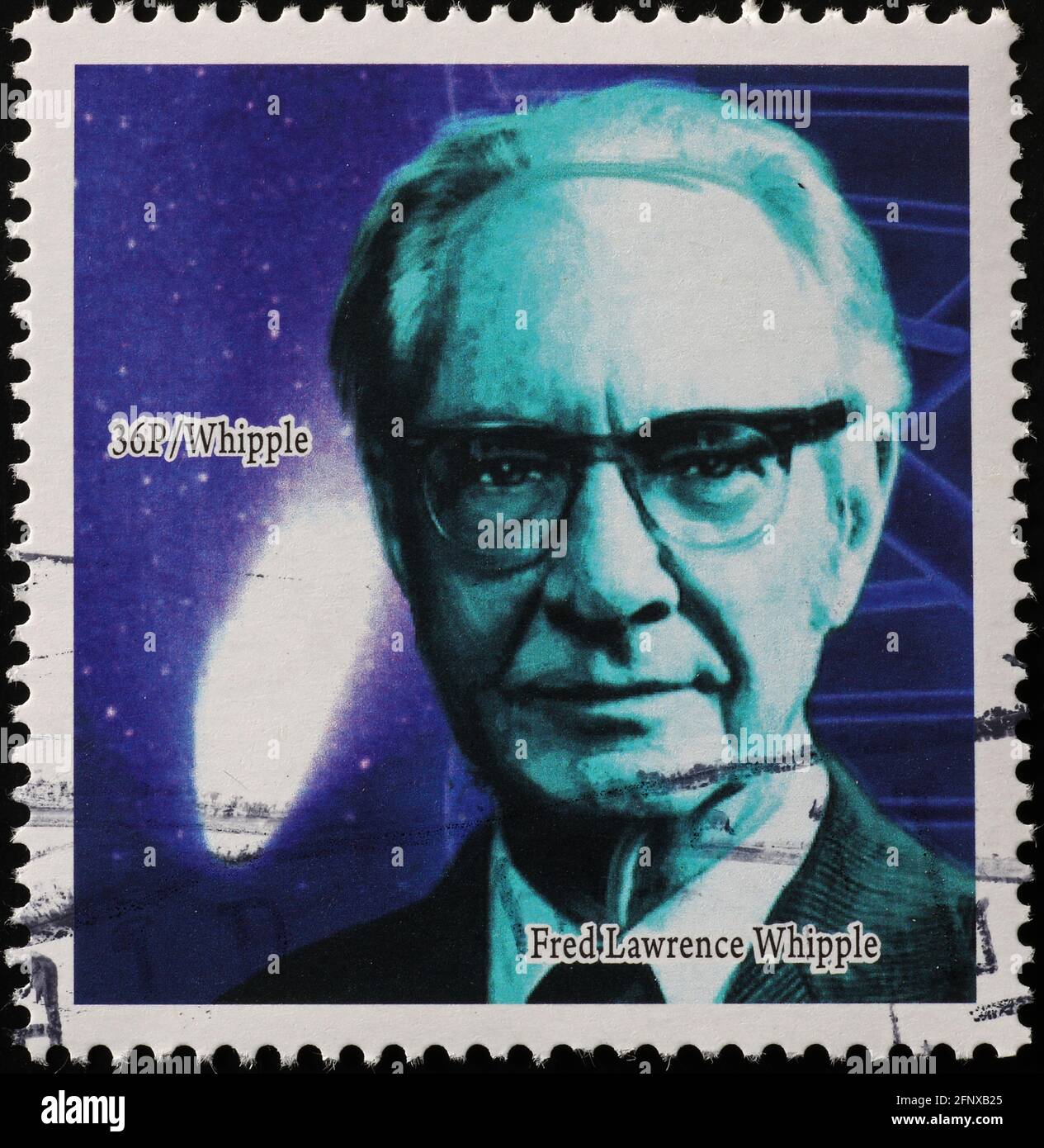 Fred Lawrence Whipple on postage stamp Stock Photo Alamy
