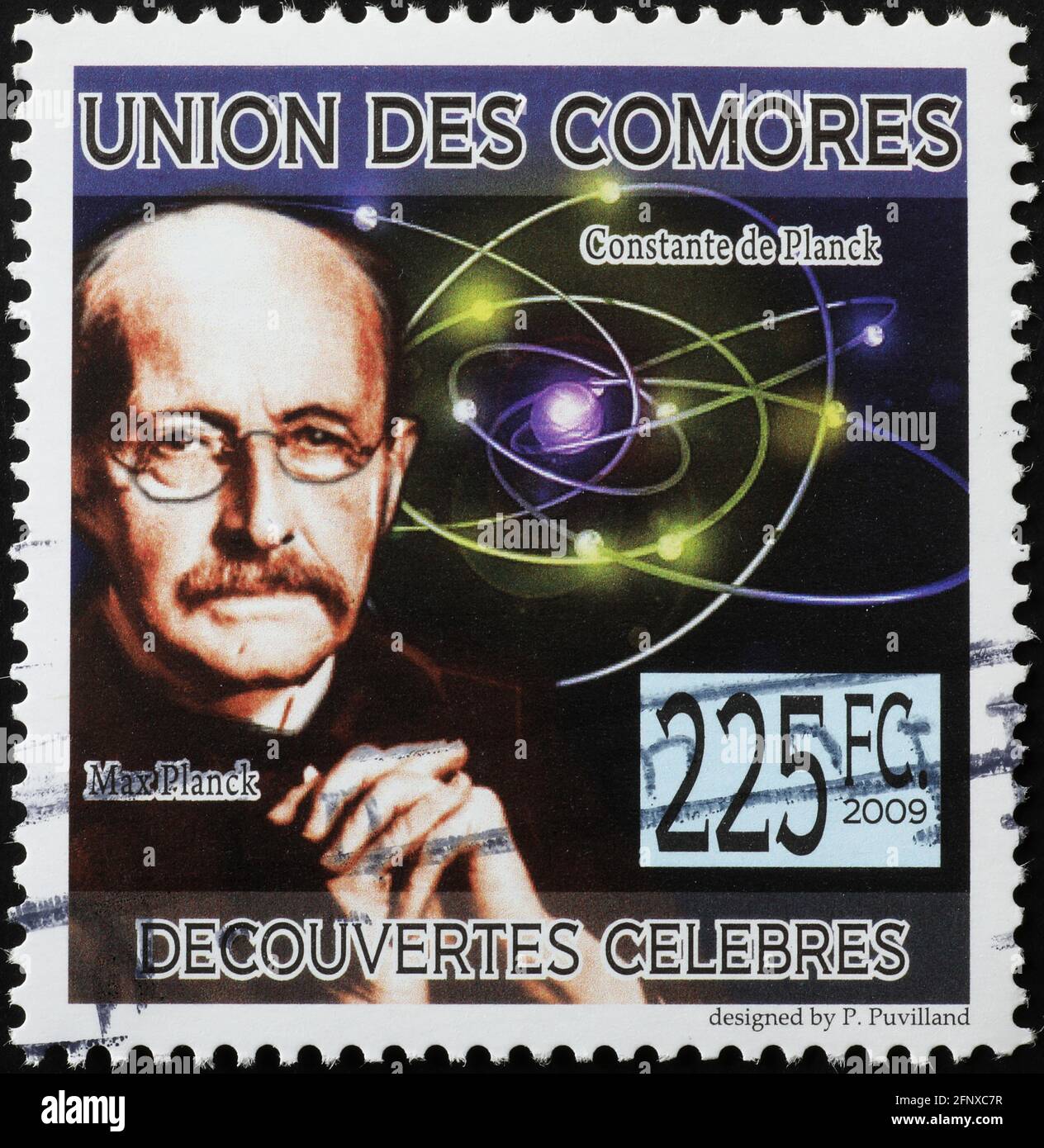 Physicist Max Planck on postage stamp Stock Photo