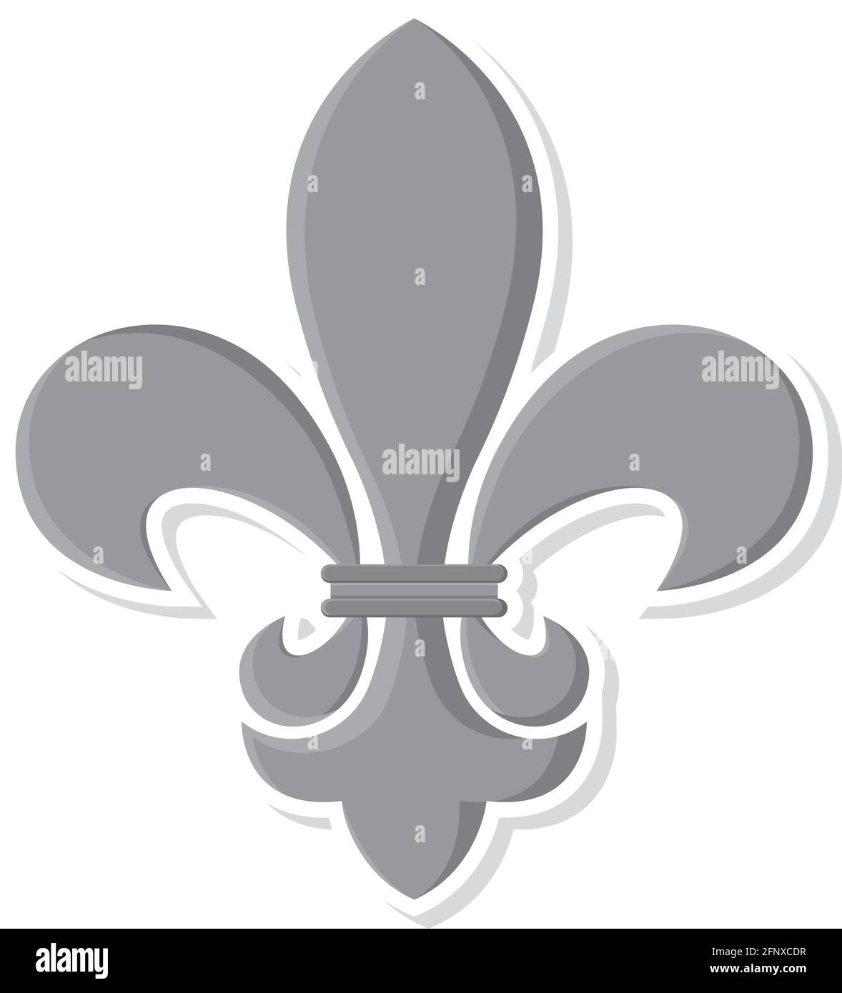Isolated fleur de lis icon Vintage heraldic emblem Vector Stock Vector
