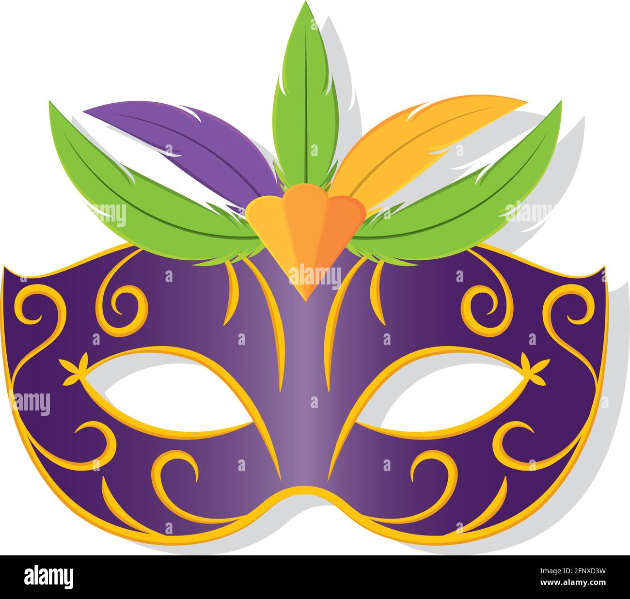 Isolated colored mardi gras mask Vector illustration Stock Vector Image &  Art - Alamy