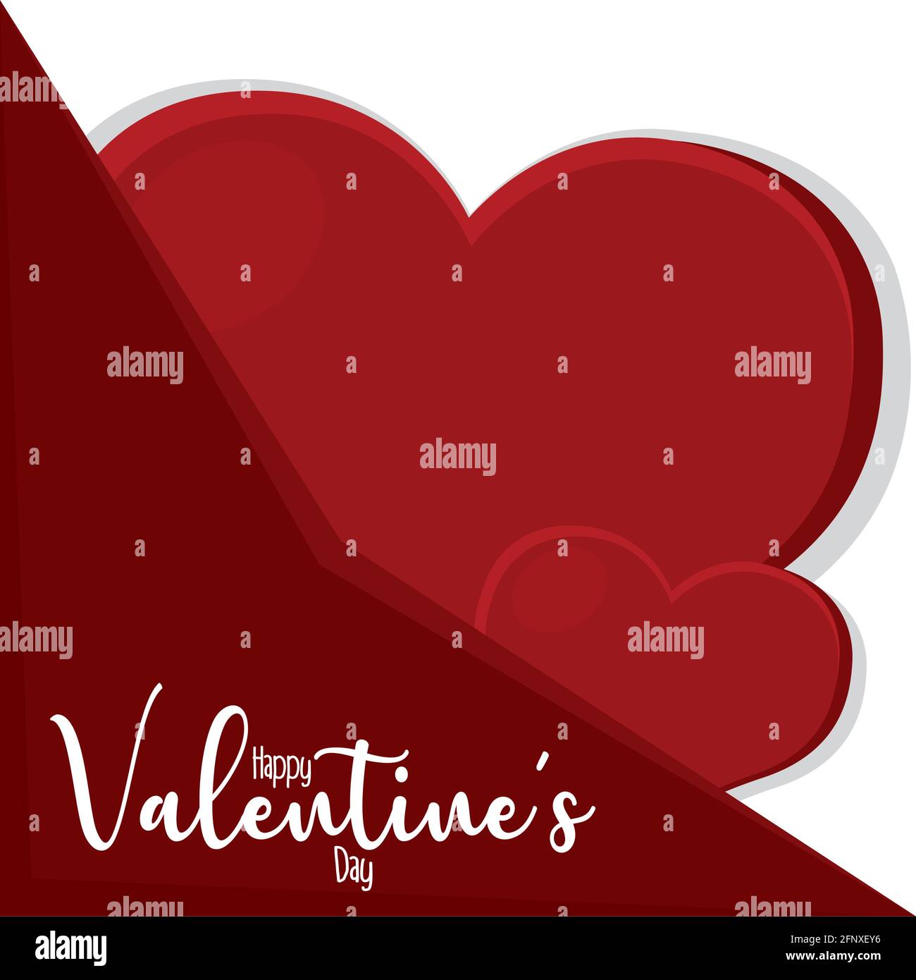 Happy valentines day greeting card Vector illustration Stock Vector ...