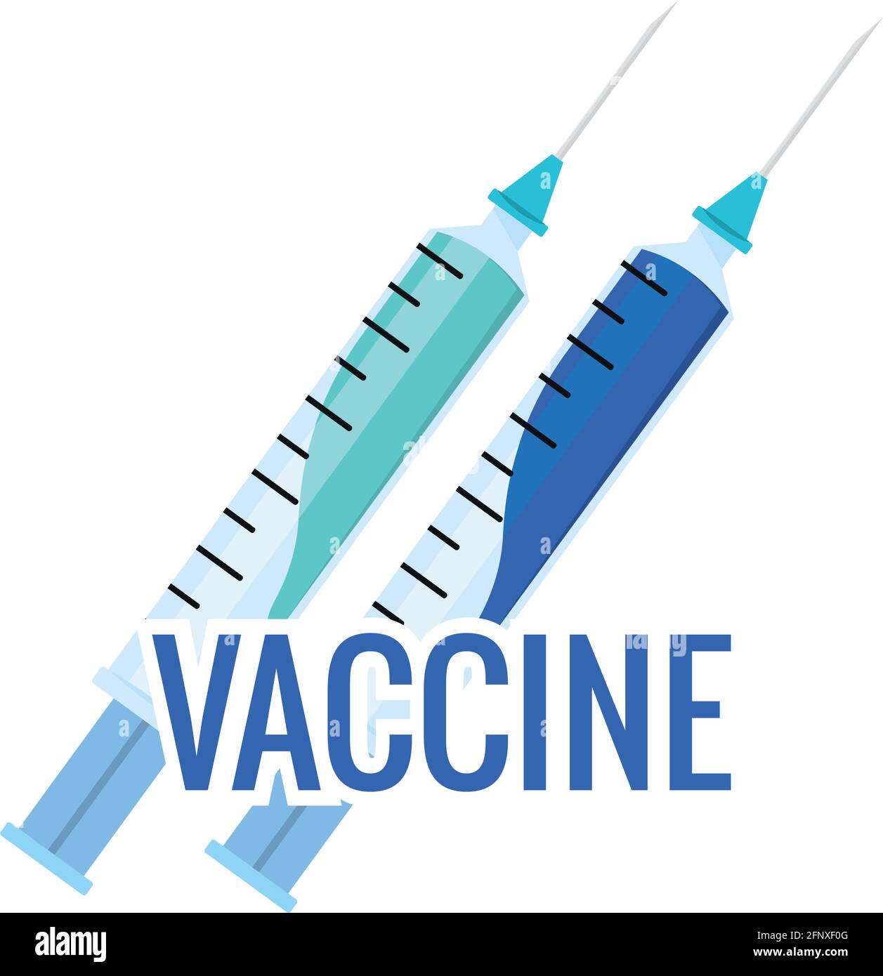 Covid-19 vaccine in a syringe Vaccination time - Vector Stock Vector ...