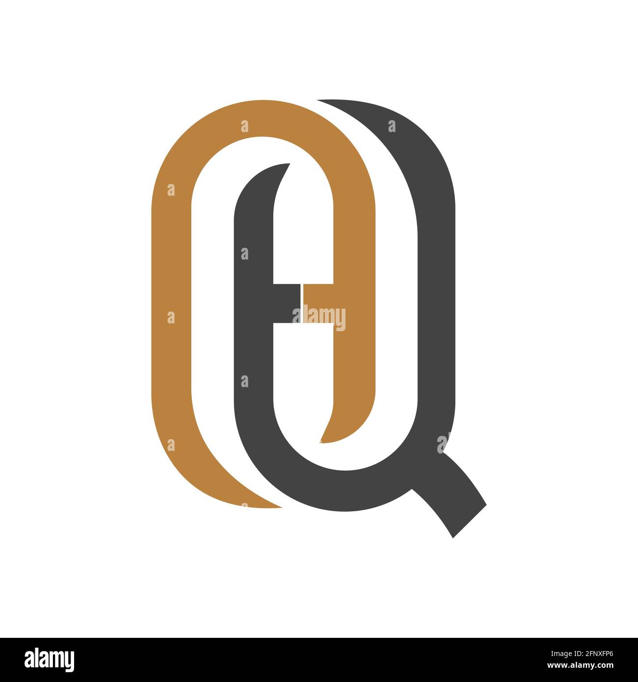 Qh logo design Stock Vector Images - Alamy