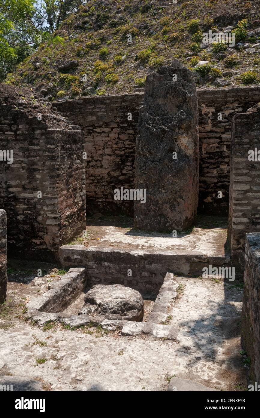 The Mayan ruins at Xunantunich, Belize Stock Photo