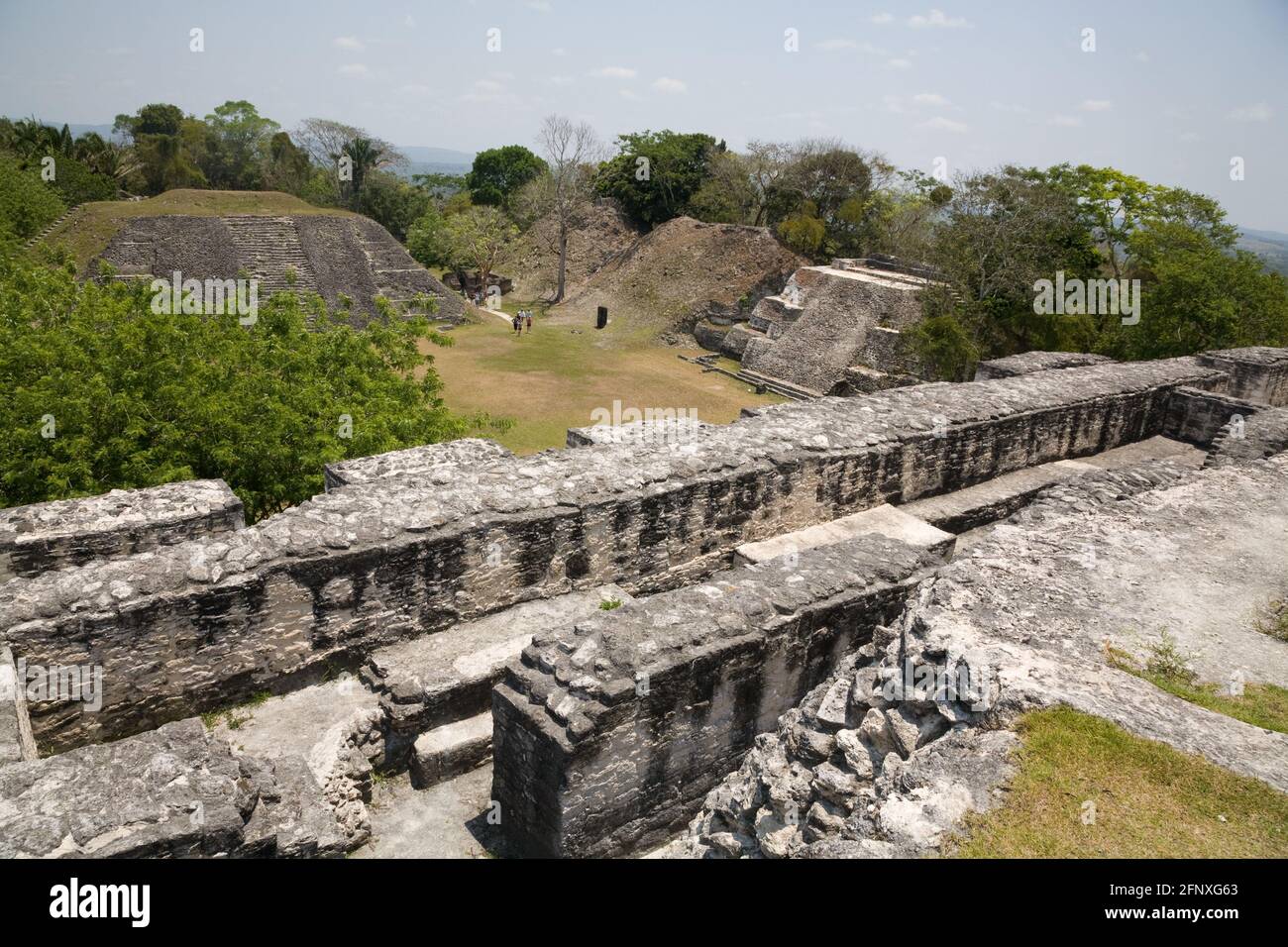 The Mayan ruins of Xunantunich, The Stone Maiden, or Lady of the Rocks, named after an apparition of a woman who has appeared at the site, located in Stock Photo