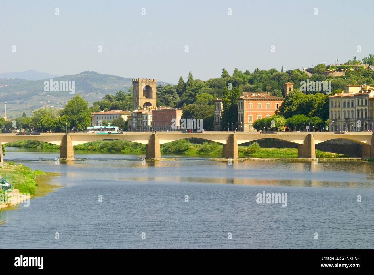 Ponte alle Grazie, Italy, Tuscany, Florence Stock Photo