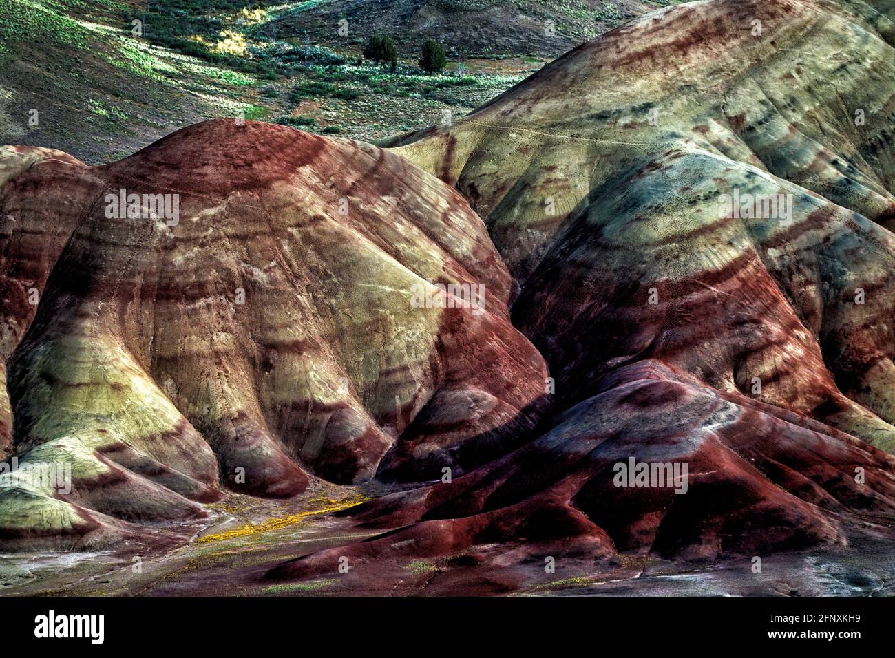Painted Hills Unit of John Day National Monument Stock Photo