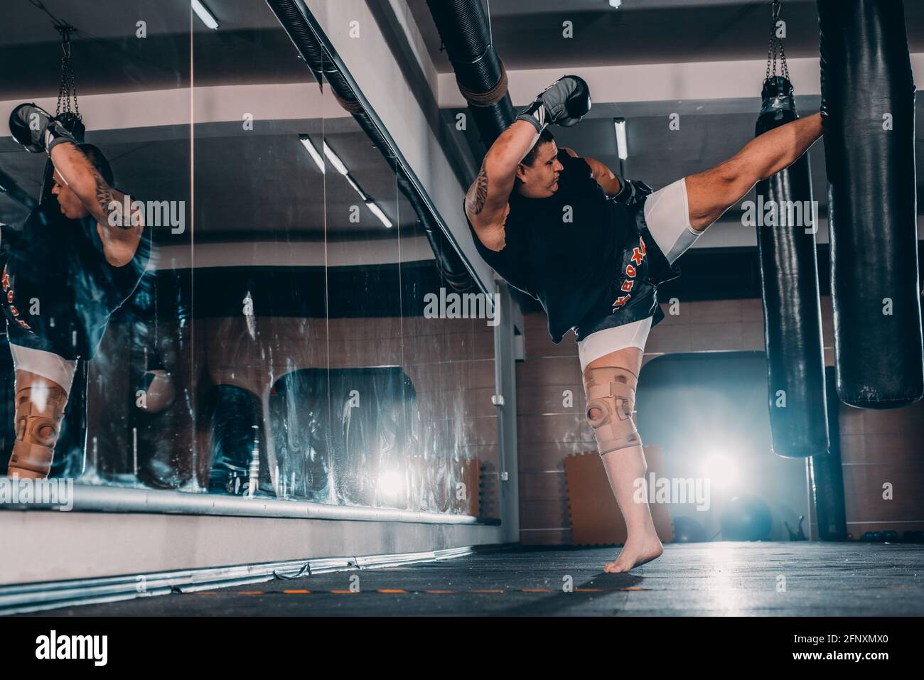 Professional male boxer training punches hi-res stock photography and ...