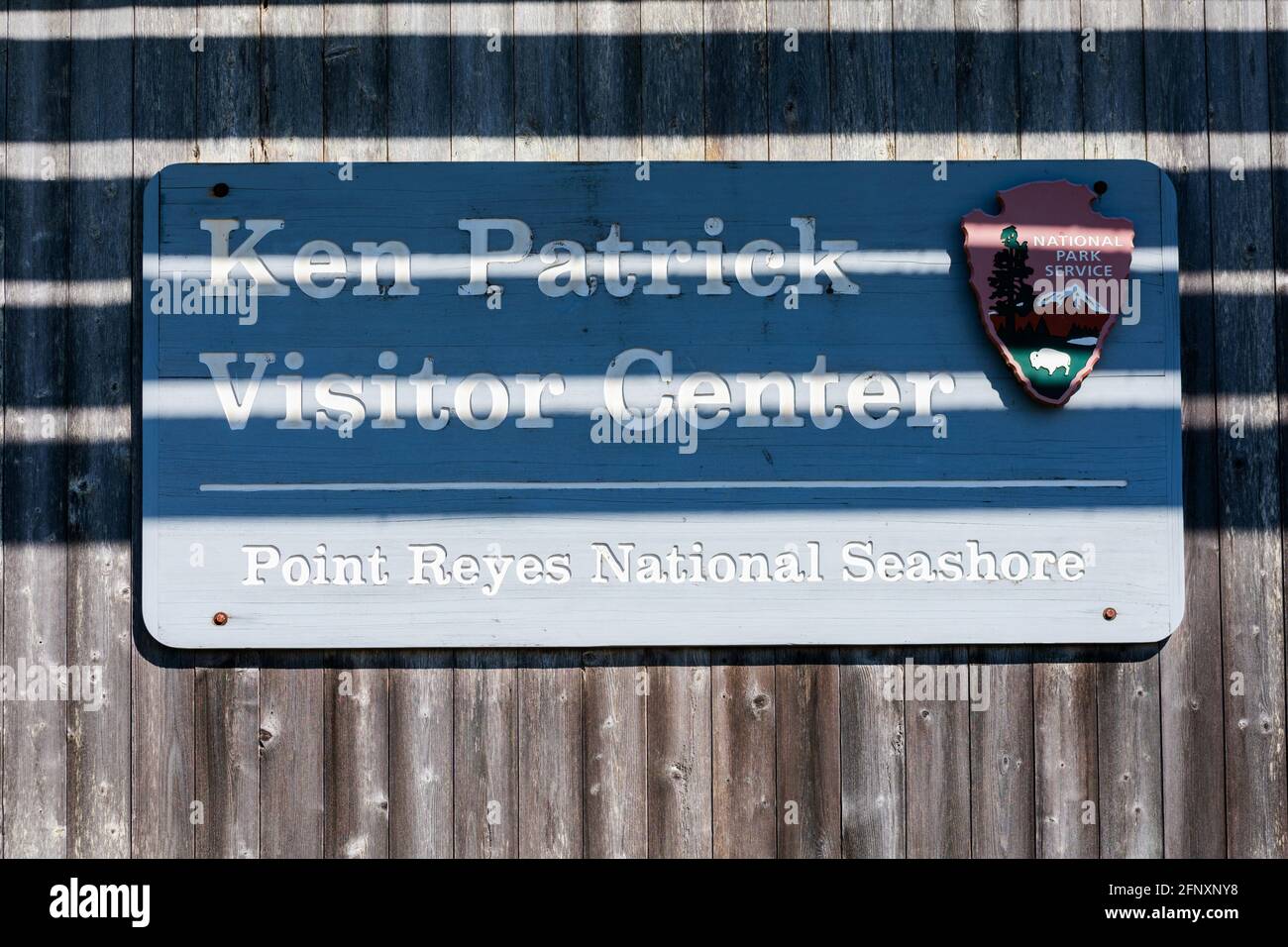 Ken Patrick Visitor Center, Point Reyes National Seashore sign Point