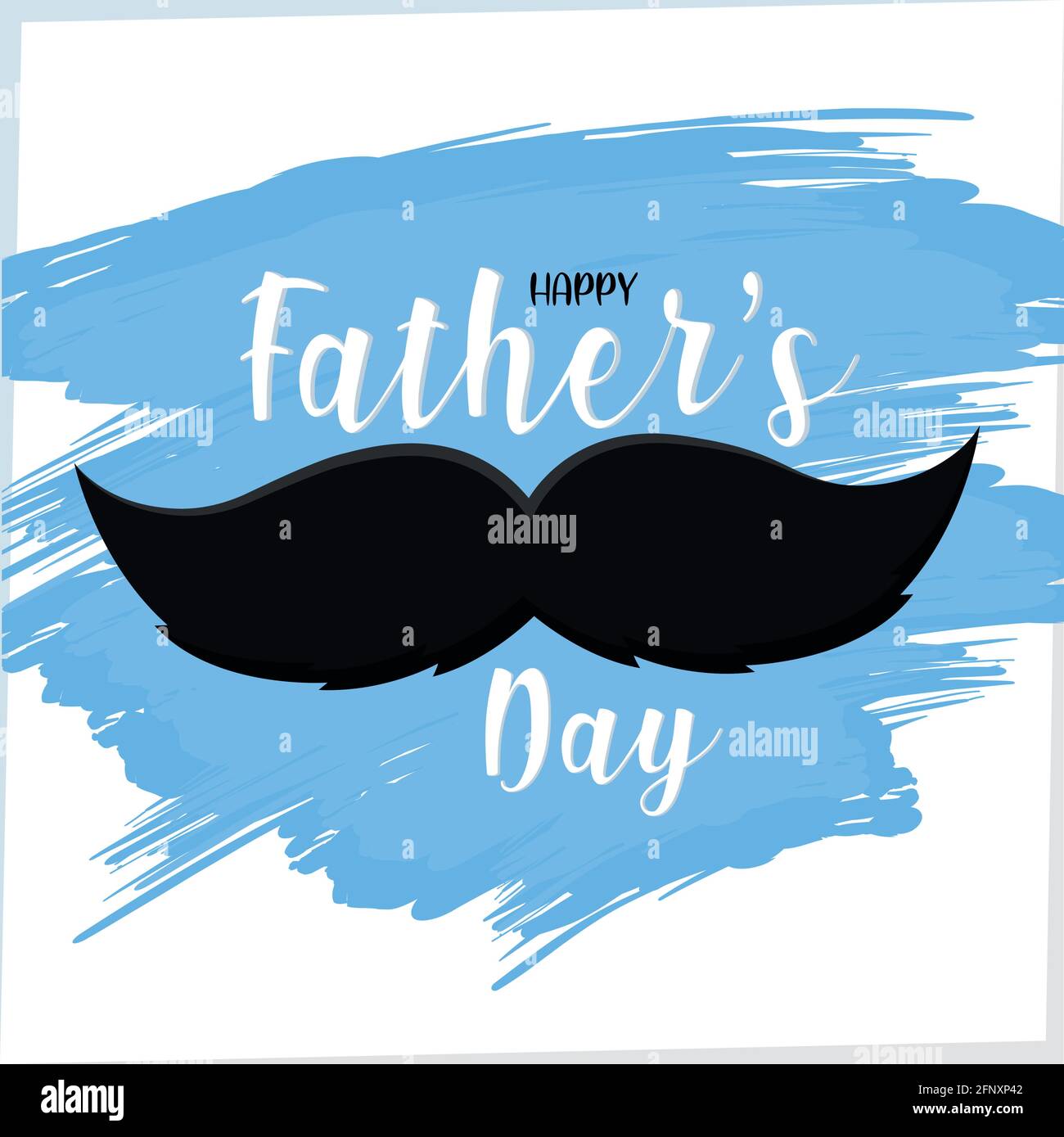 Happy father day card with a mustache Vector illustration Stock Vector ...