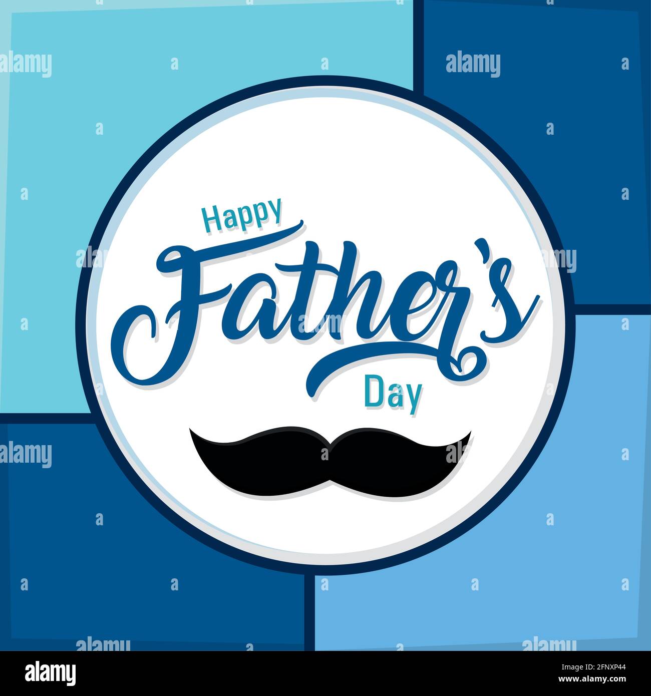 Happy father day card with a mustache Vector illustration Stock Vector ...