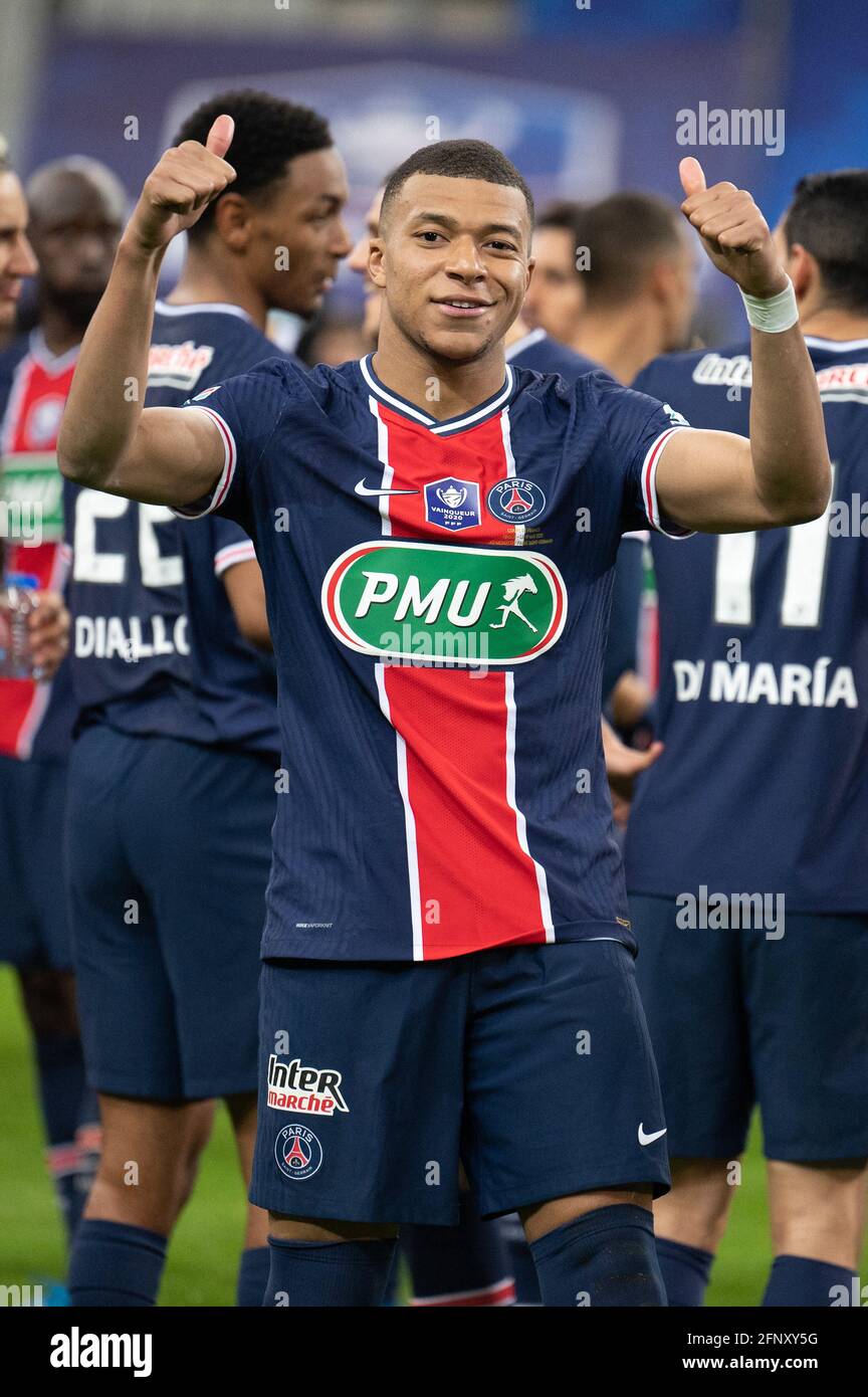 Paris France 19th May 21 Kylian Mbappe Of Psg During French Cup Final Coupe De France Match Between Paris Saint Germain Psg And As Monaco Asm At Stade De France On May