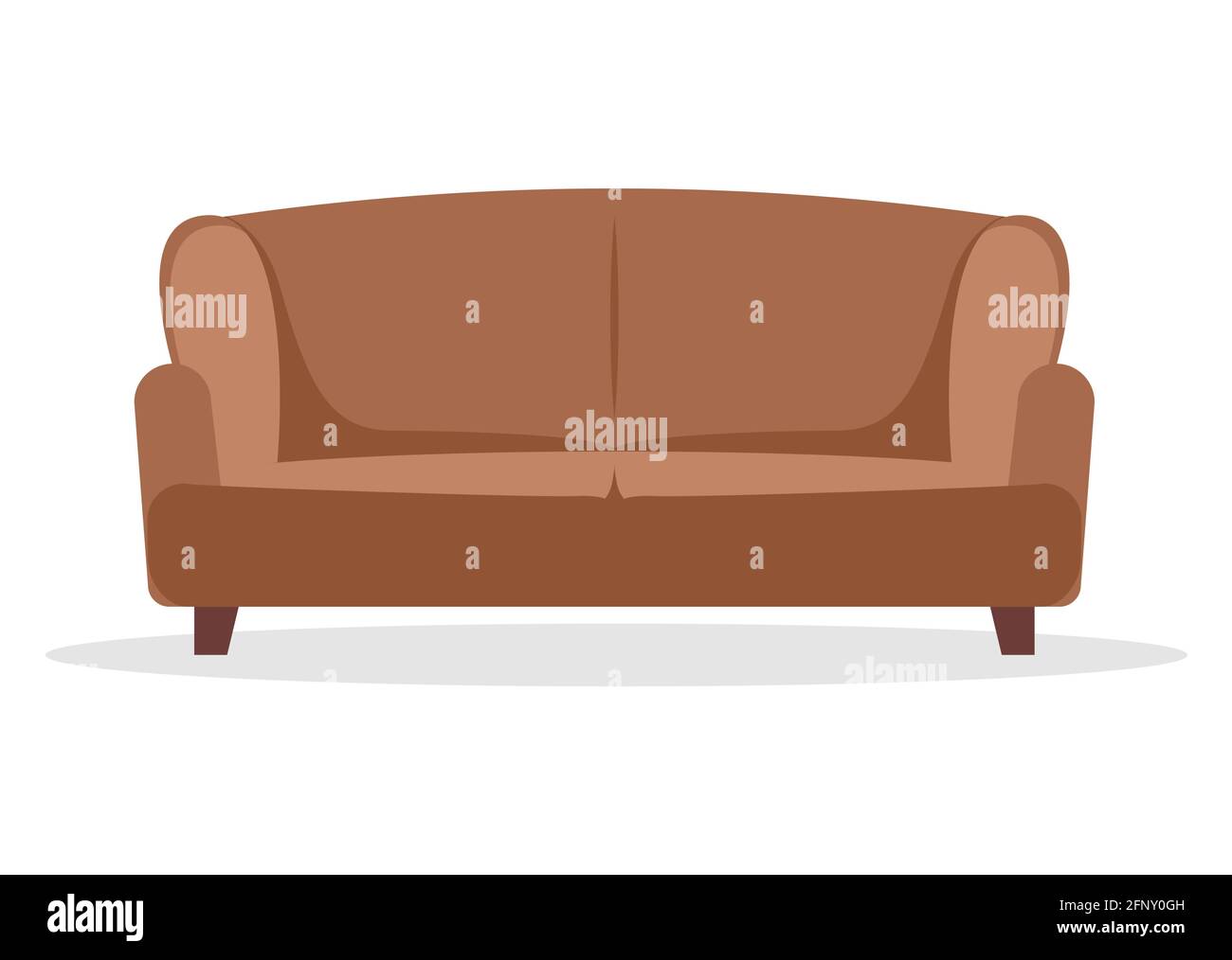 Sofa flat vector icon furniture. Interior couch home sofa seat illustration  design Stock Vector Image & Art - Alamy