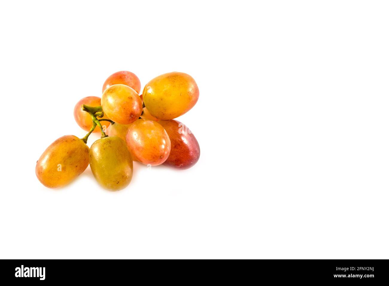 seedless grapes on a white background Stock Photo - Alamy