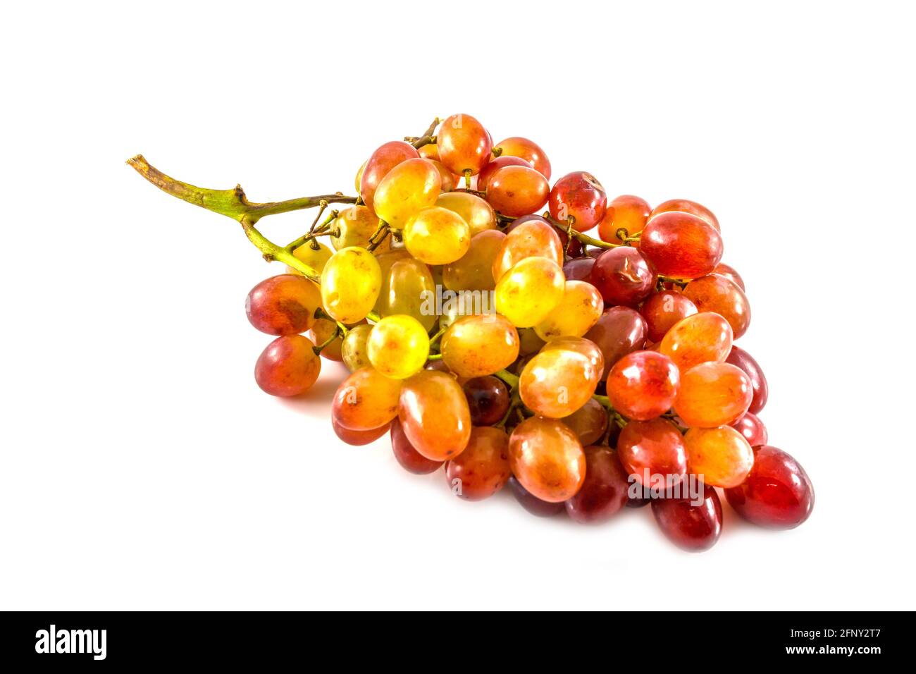 seedless grapes on a white background Stock Photo - Alamy