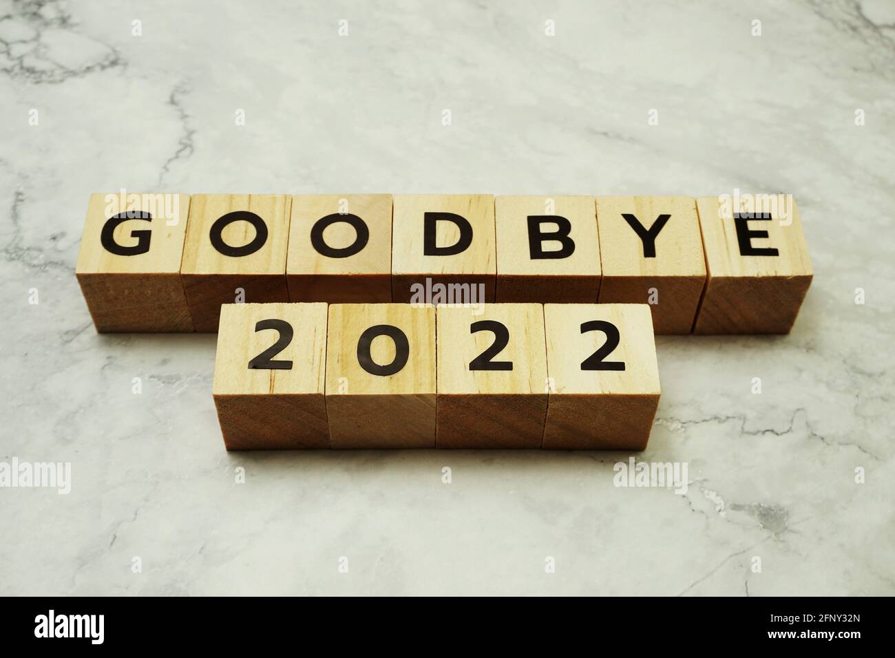 Goodbye 2022 alphabet letters on marble background Stock Photo - Alamy