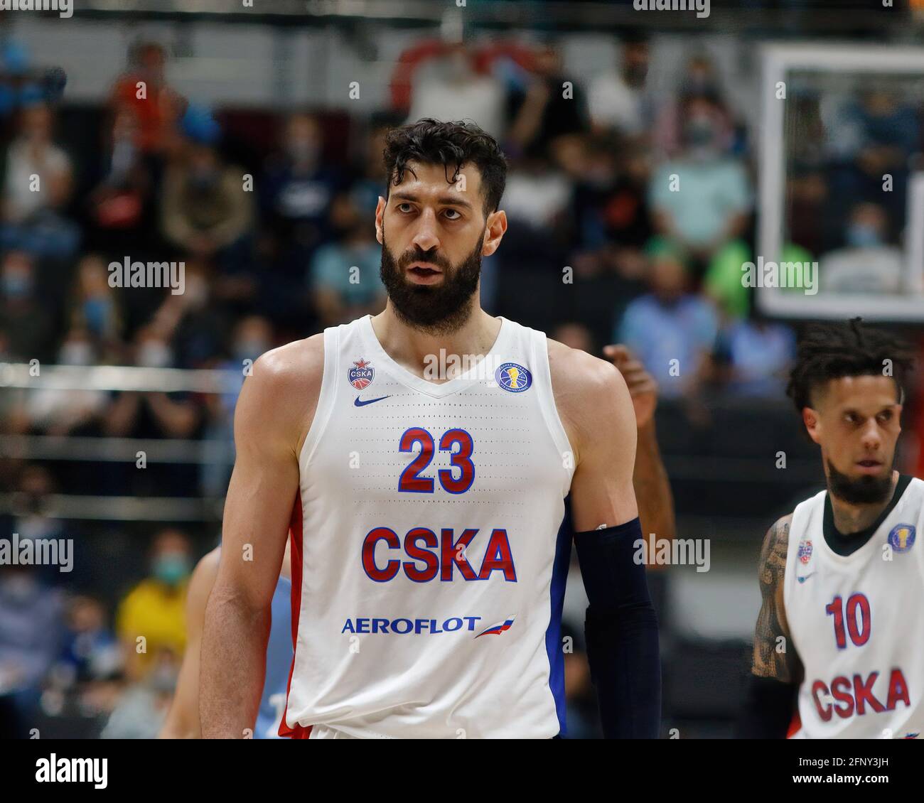 Saint Petersburg, Russia. 19th May, 2021. Tornike Shengelia (23) of CSKA  Moscow seen in action during the 2020/2021 VTB United League Playoffs Game  2 between Zenit Saint Petersburg and CSKA Moscow at
