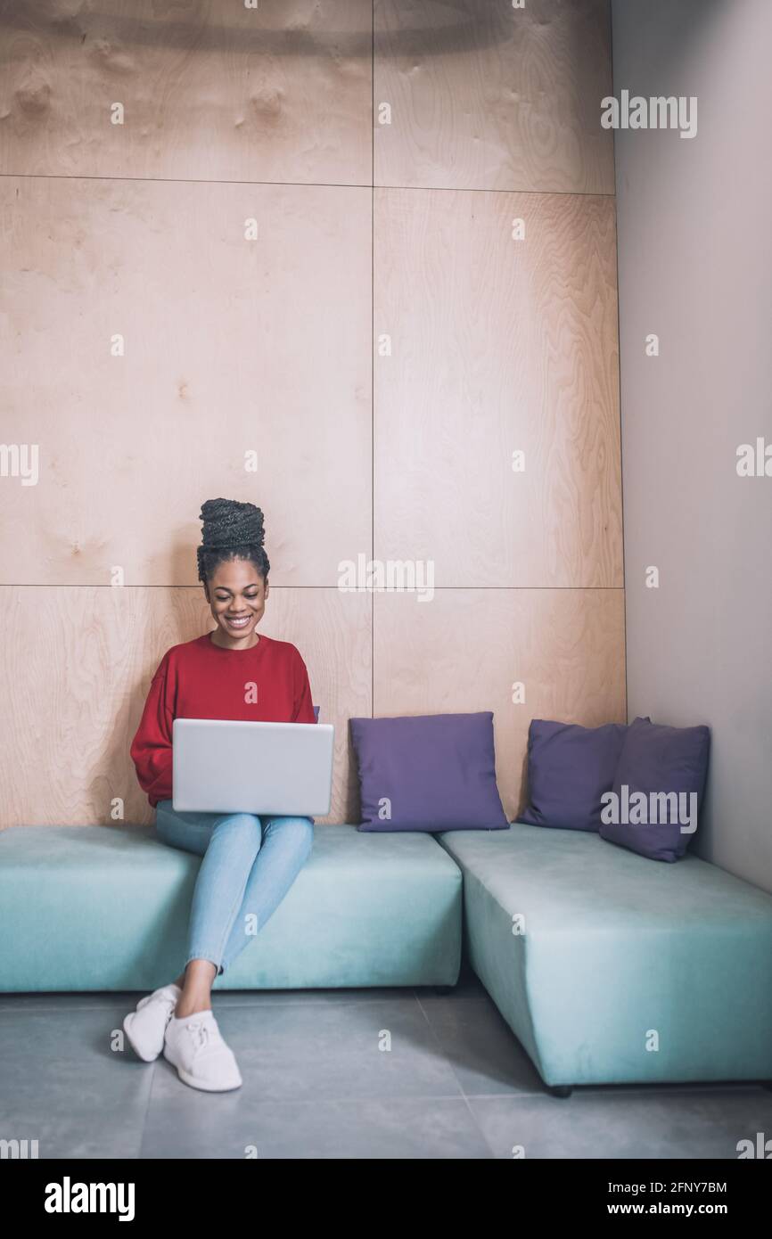 Image african young woman working hi-res stock photography and images ...