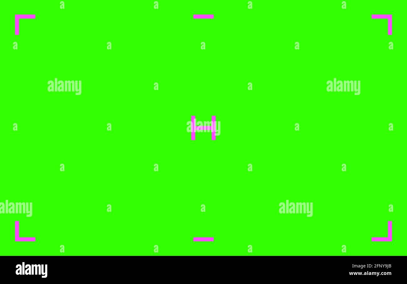 Green colored chroma key background screen flat style design vector illustration. Stock Vector