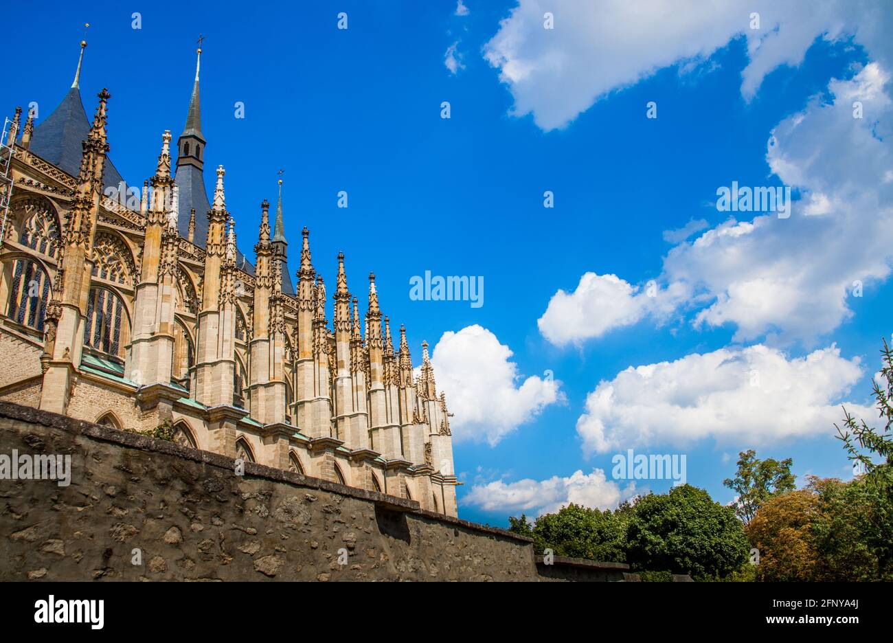St. Barbara's Cathedral in Kutna Hora, Czech Republic Stock Photo