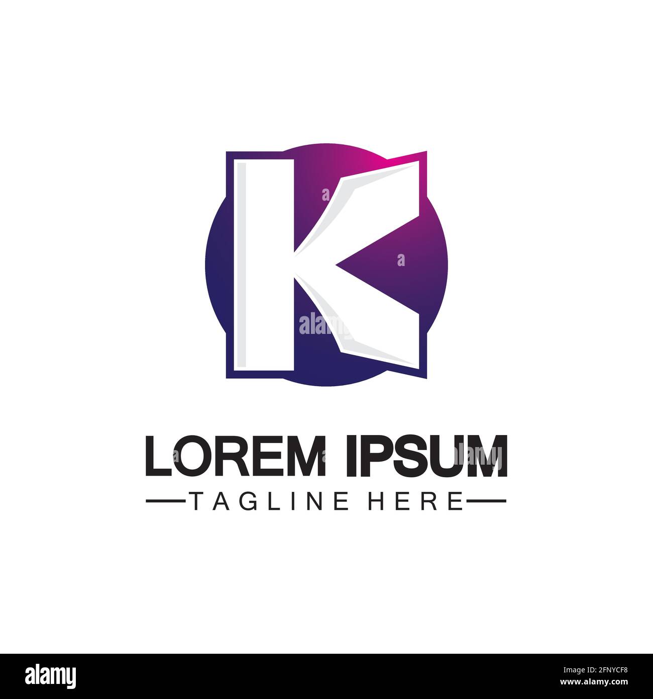 Letter K logo icon illustration design template.Graphic Alphabet Symbol ...