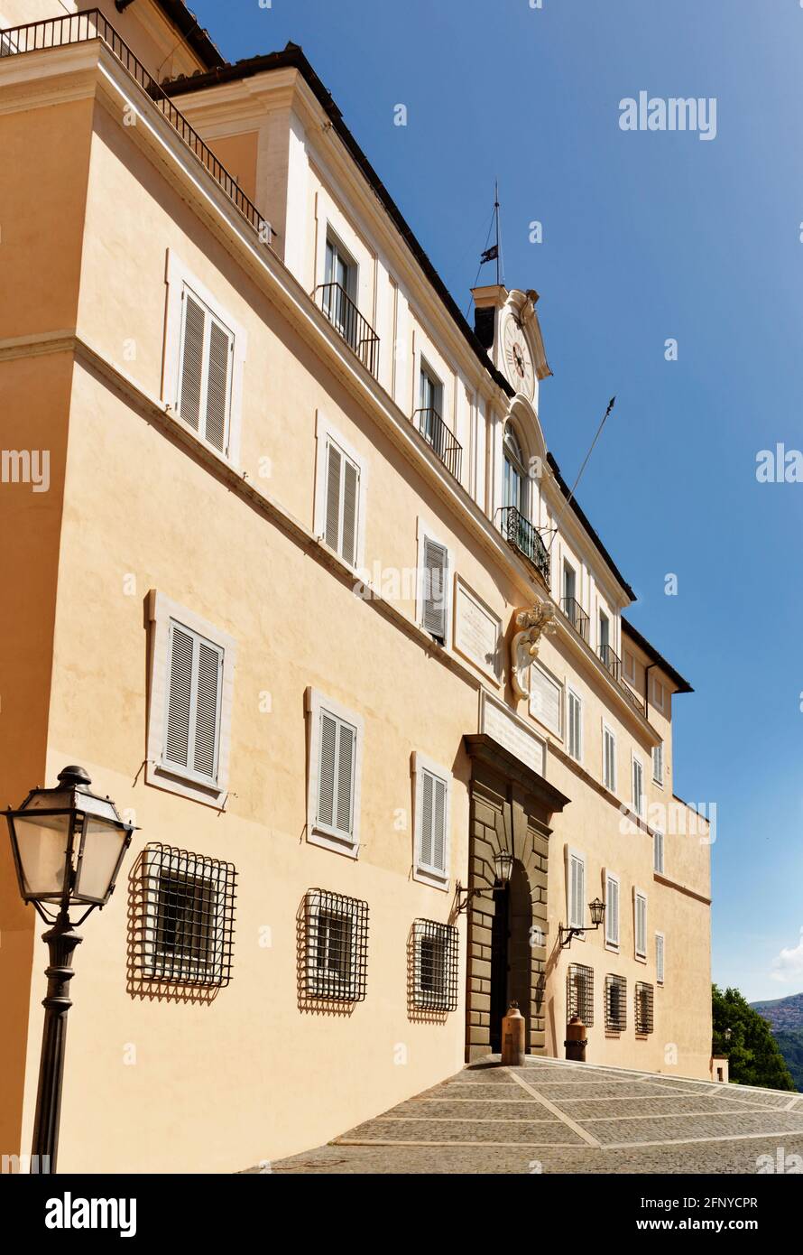 View of Apostolic Palace , Castel Gandolfo Stock Photo