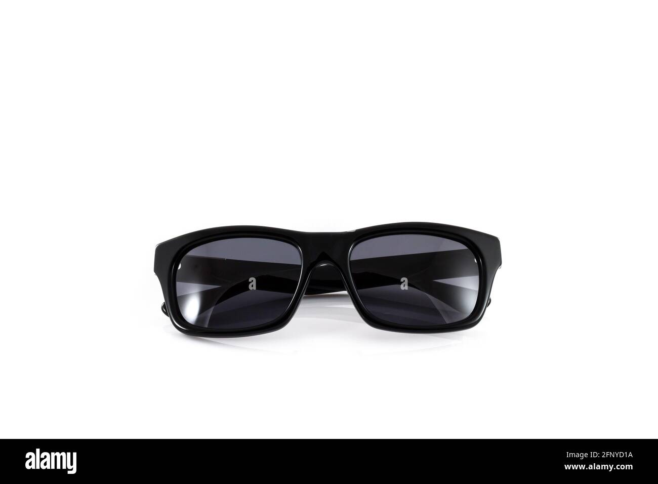 Black sunglasses isolated on a white background Stock Photo - Alamy