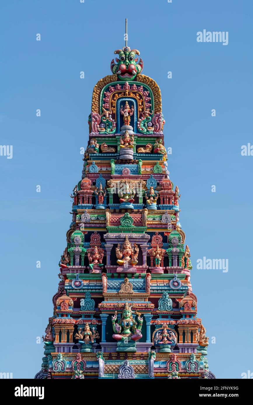 Hamm, Sri-Kamadchi-Ampal-Tempel, Hindu-Tempel, 202 erbaut, aderzweitgrößte hinduistische Tempel Europas Stock Photo