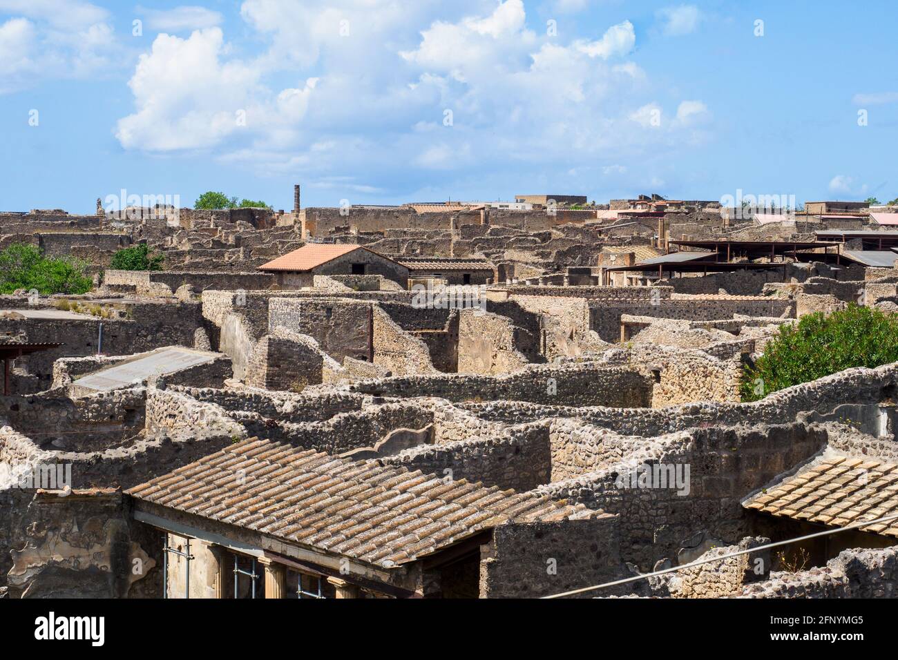 Ruins in Pompeii archaeological site, Italy Stock Photo