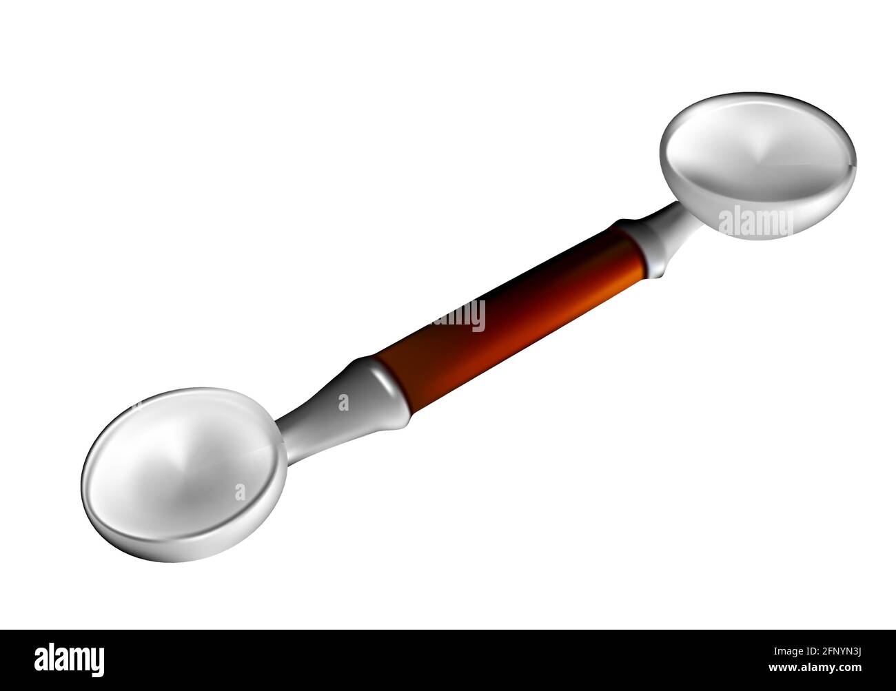 watermelon scooper isolated on white background Stock Vector
