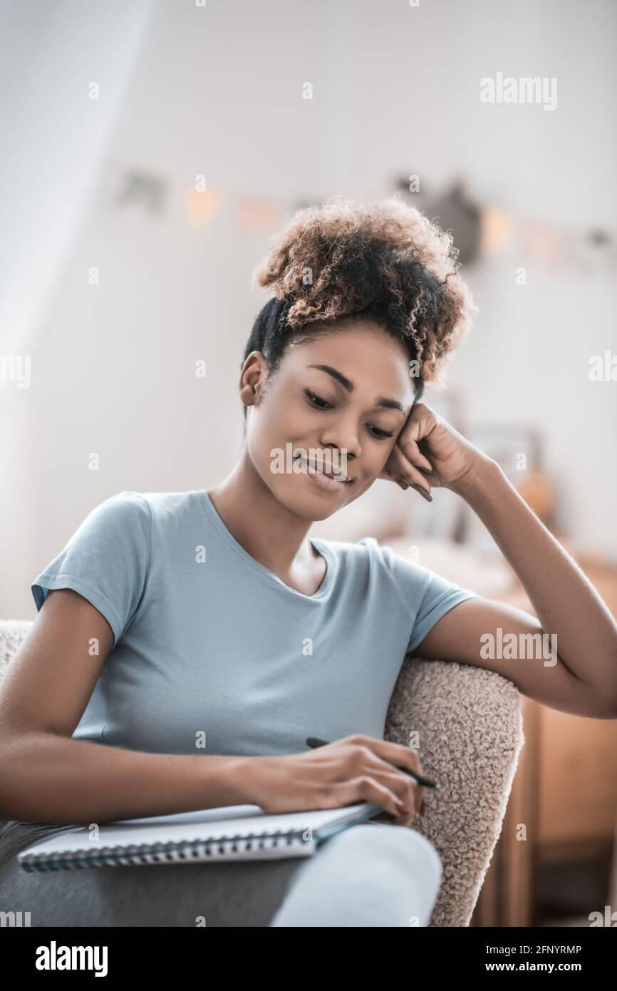 African american pensive smiling hi-res stock photography and images ...