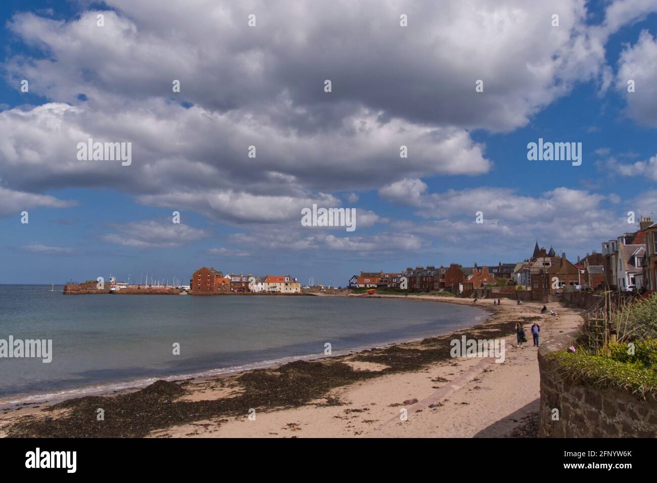 West Bay Beach leading to the Harbour,North Berwick, East Lothian
