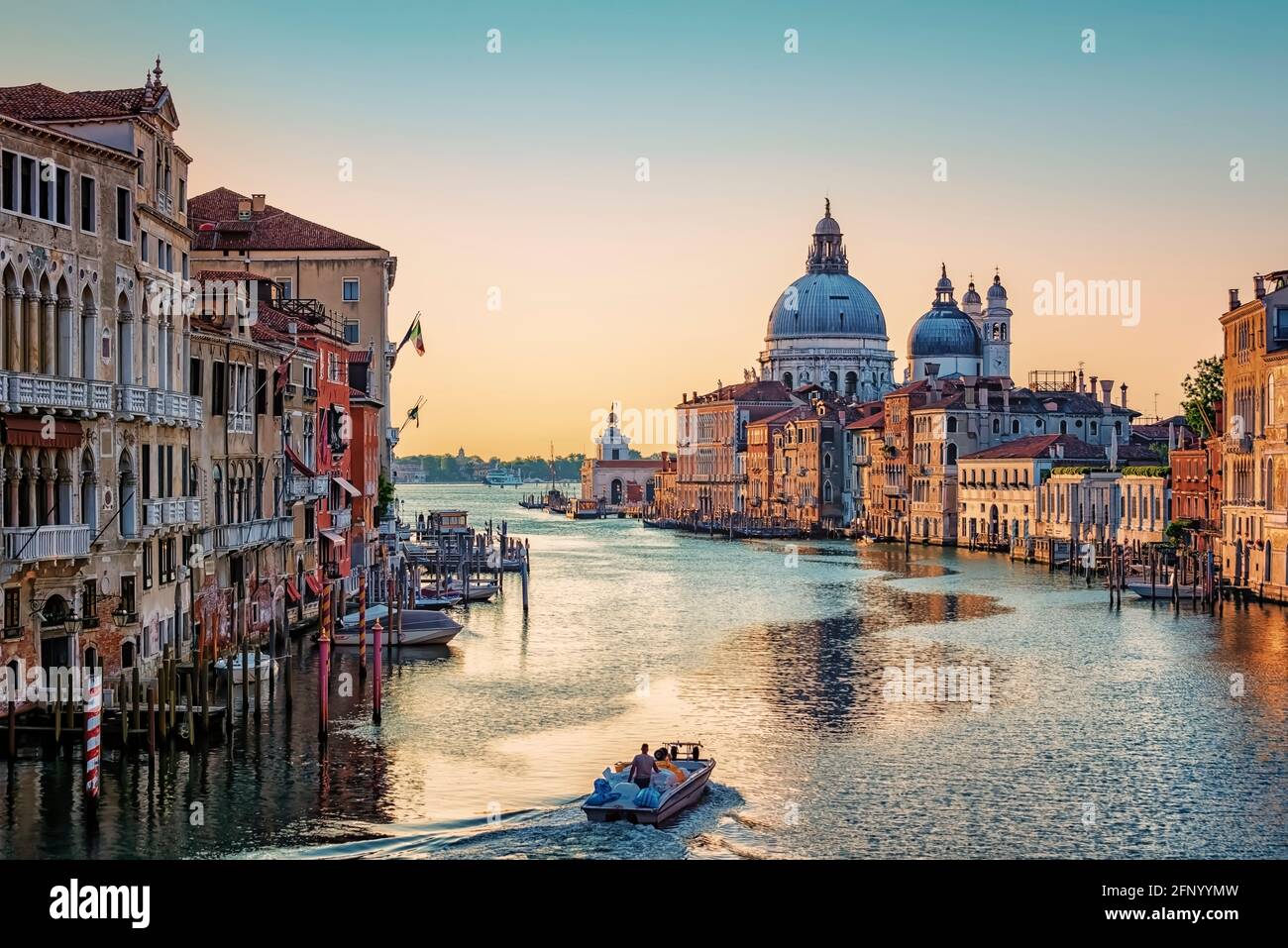 The city of Venice in the morning, Italy Stock Photo