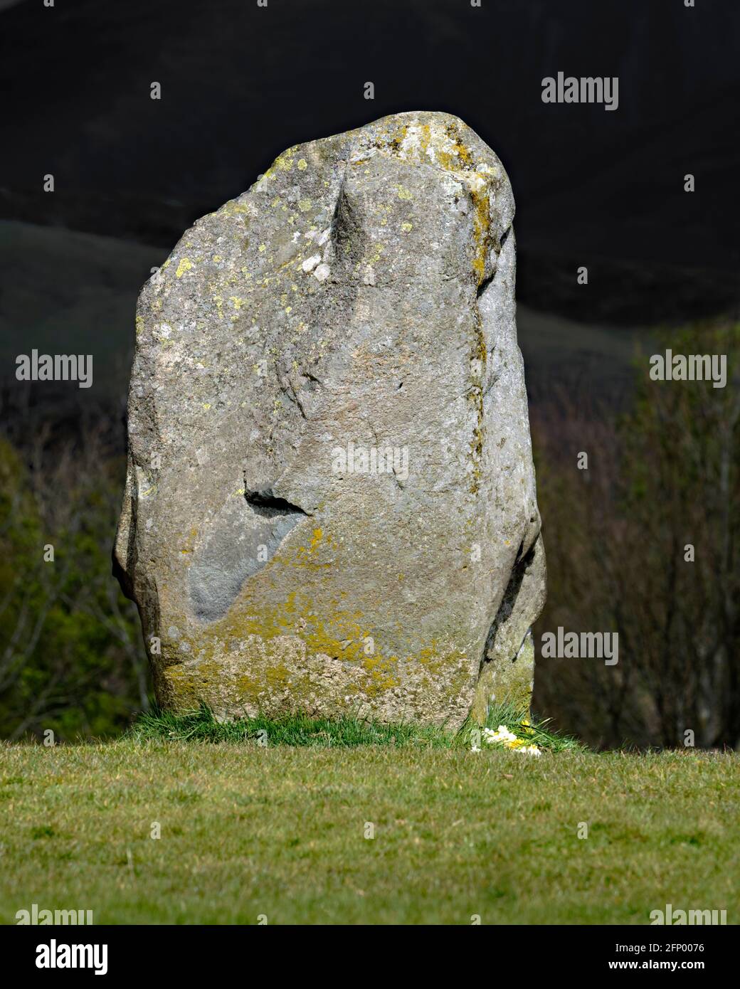 Standing Stone Cumbria UK Stock Photo