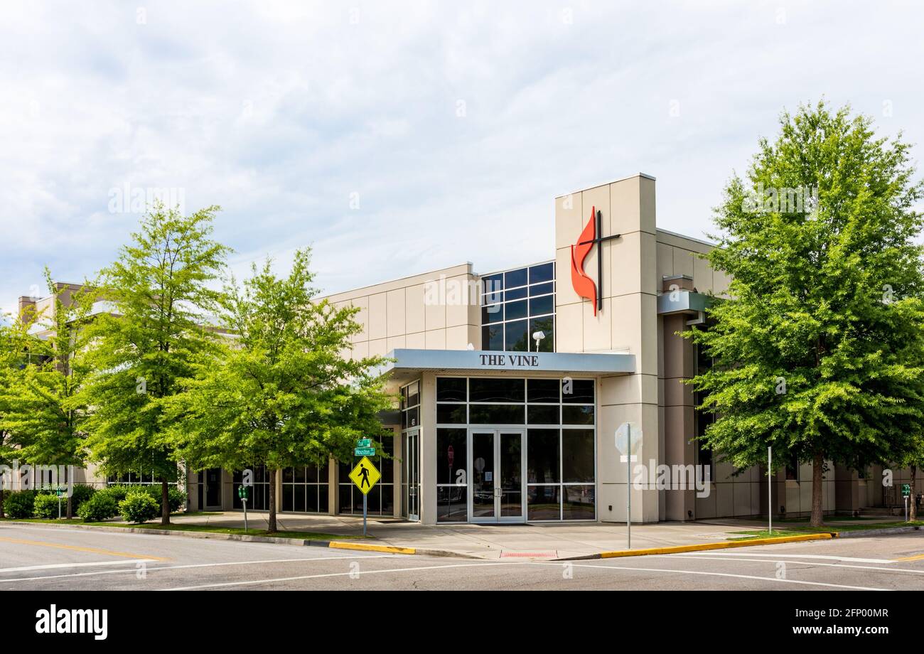 CHATTANOOGA, TN, USA-8 MAY 2021: Building and entrance. The Vine is an expanded facility space for the First-Centenary United Methodist Church. Stock Photo