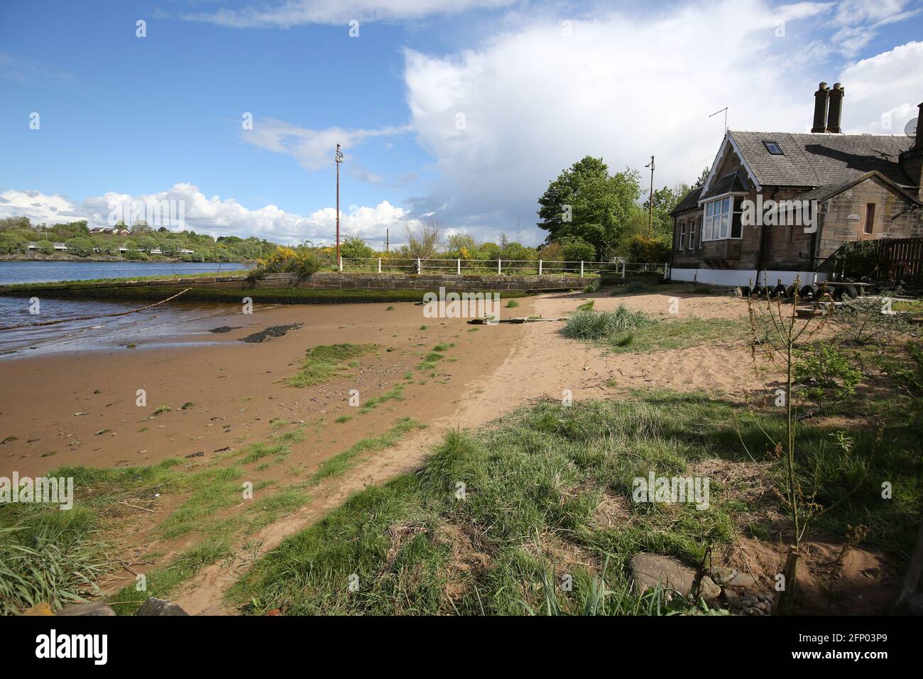 Erskine, Renfrewshire, Scotland. 18 May 2021. The old Ferry Lodge is a