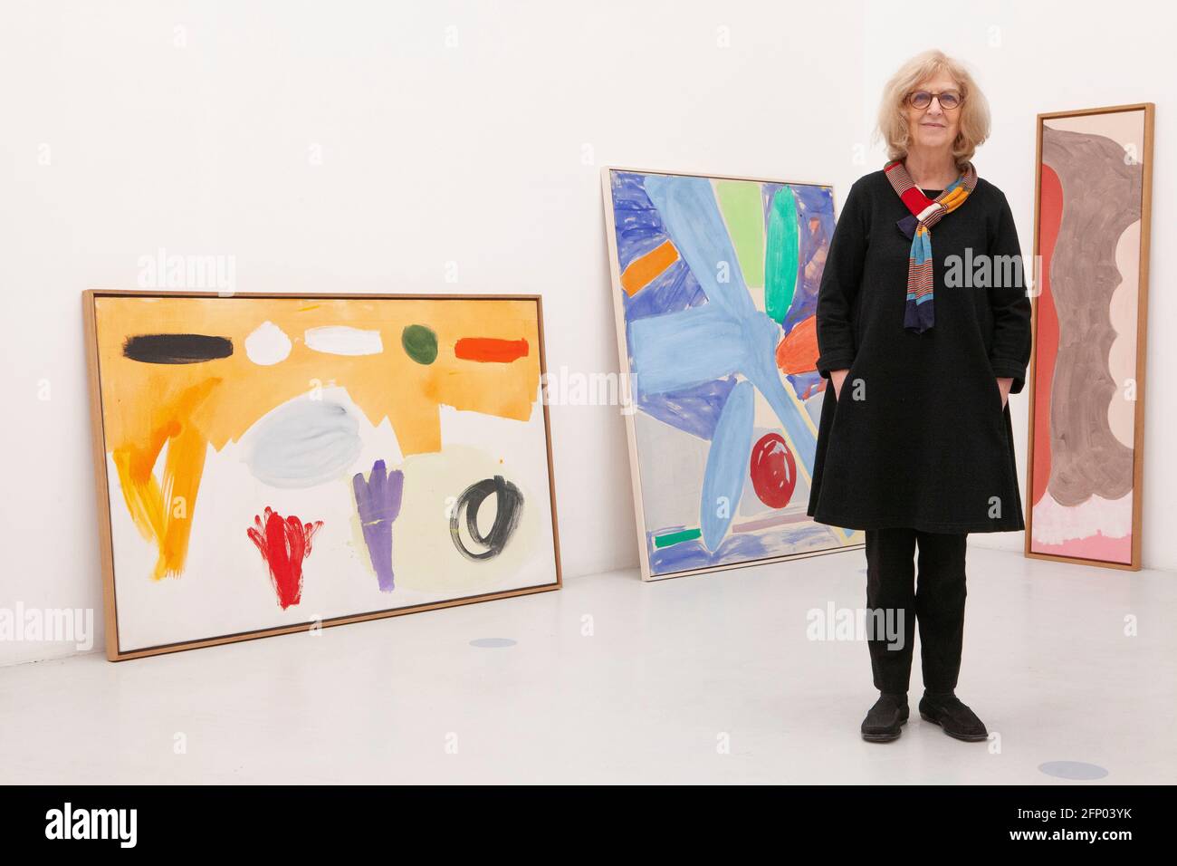 Deptford, London, 17 April 2021: The artist Mali Morris, painter and