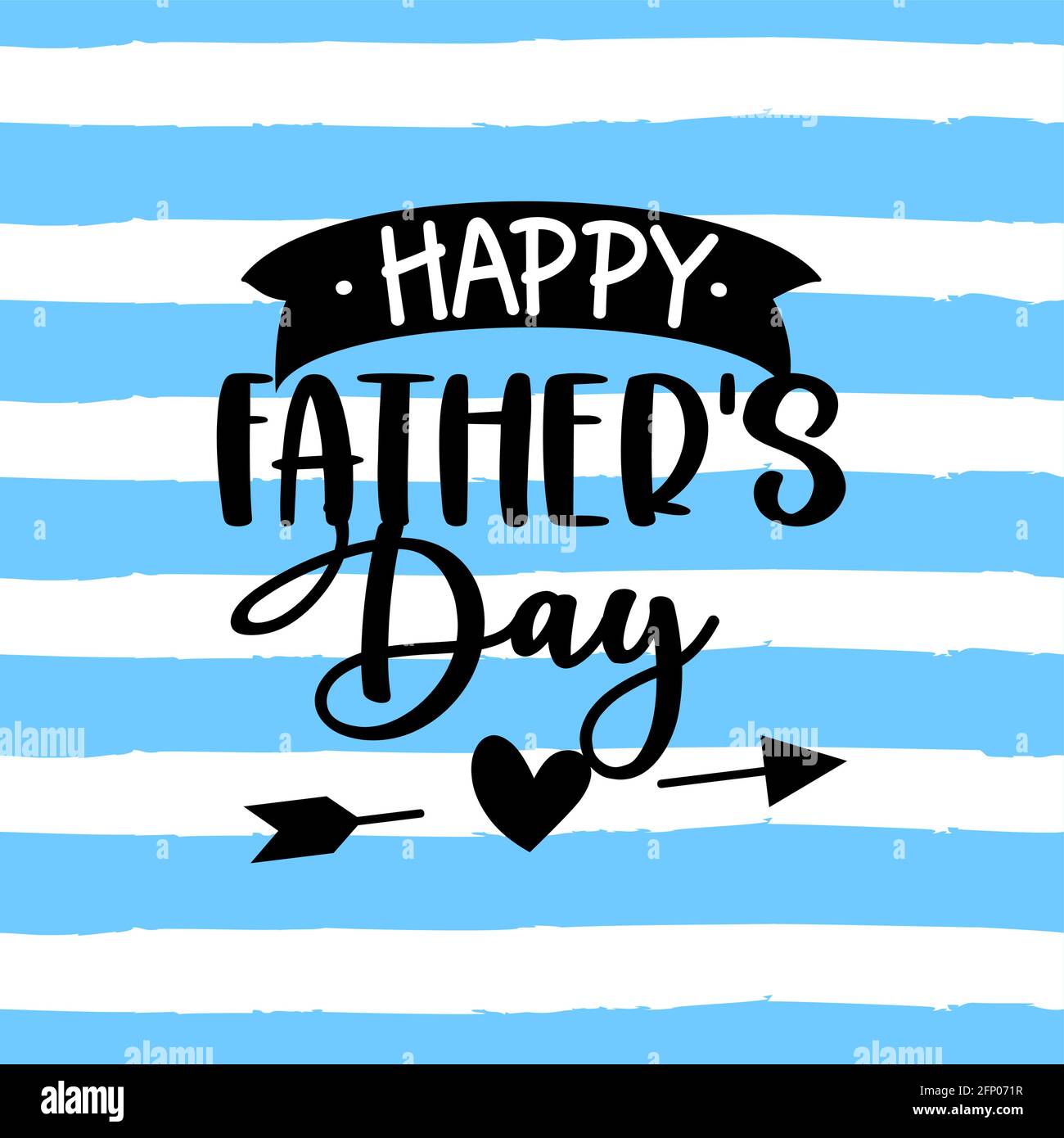 Happy Father’s Day lettering greeting card set. Handmade calligraphy ...