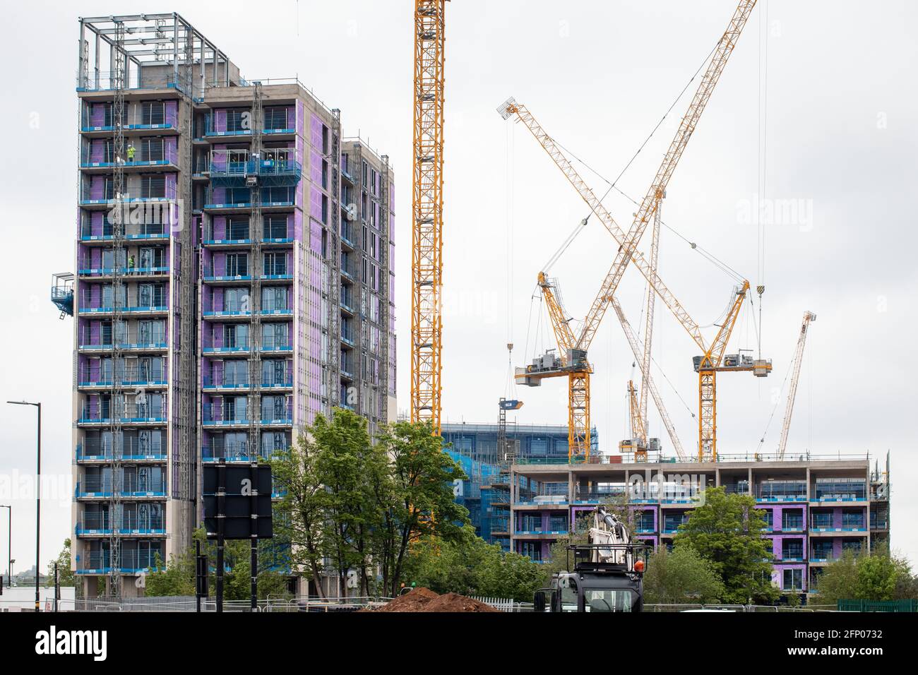 Controversial housing being built in Perry Barr, Birmingham. Originally