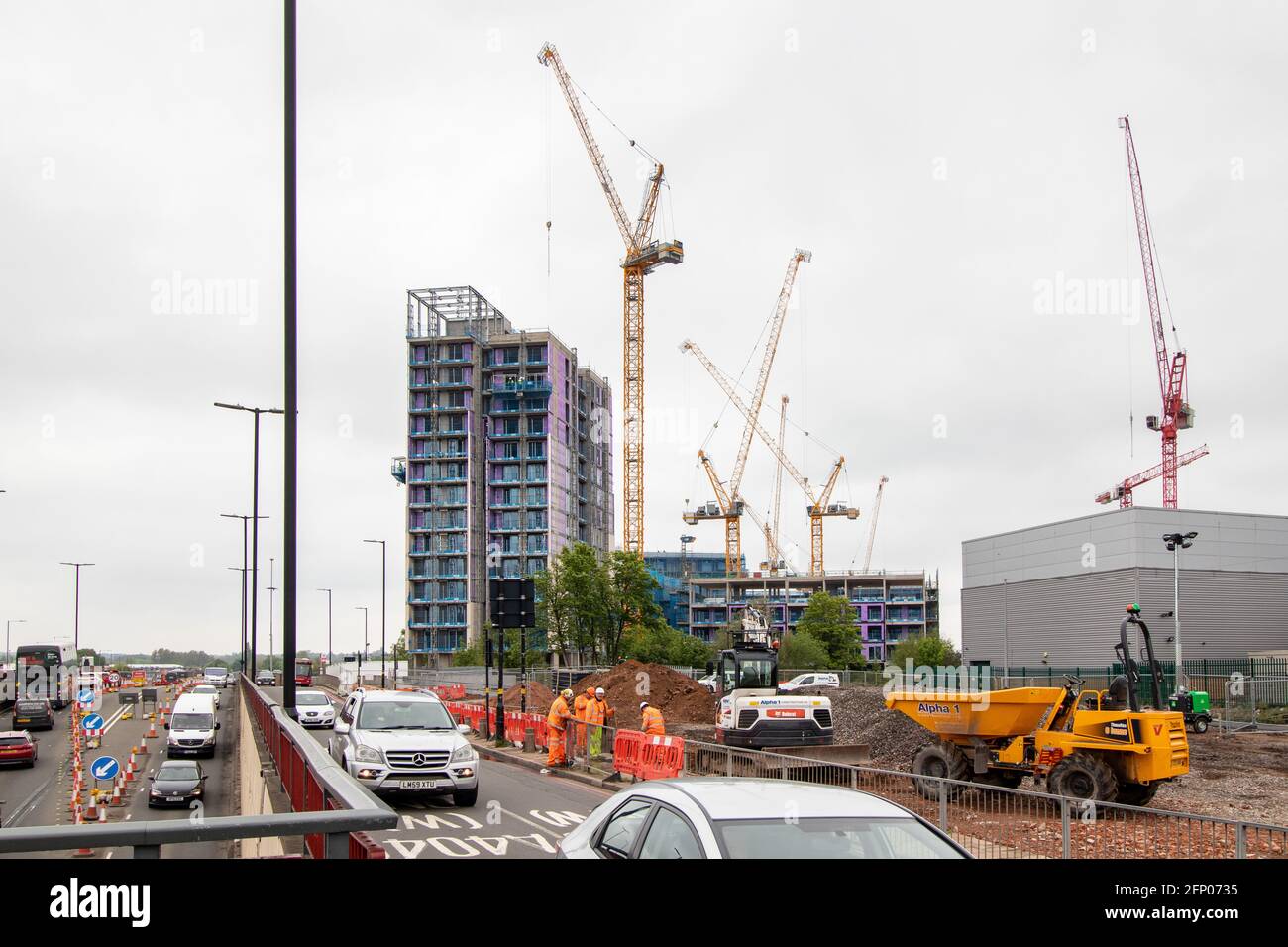 Controversial housing being built in Perry Barr, Birmingham. Originally