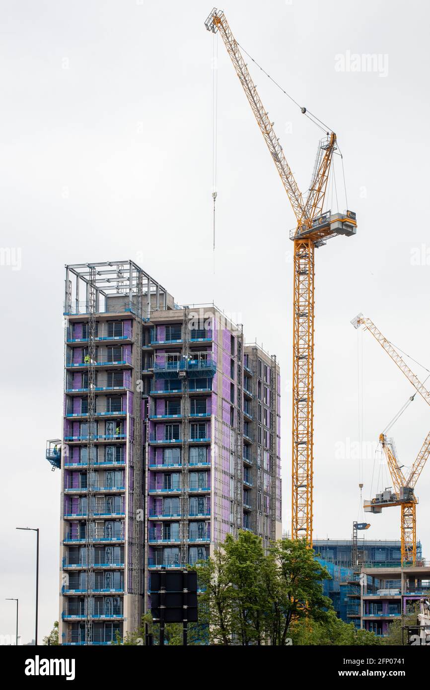 Controversial housing being built in Perry Barr, Birmingham. Originally