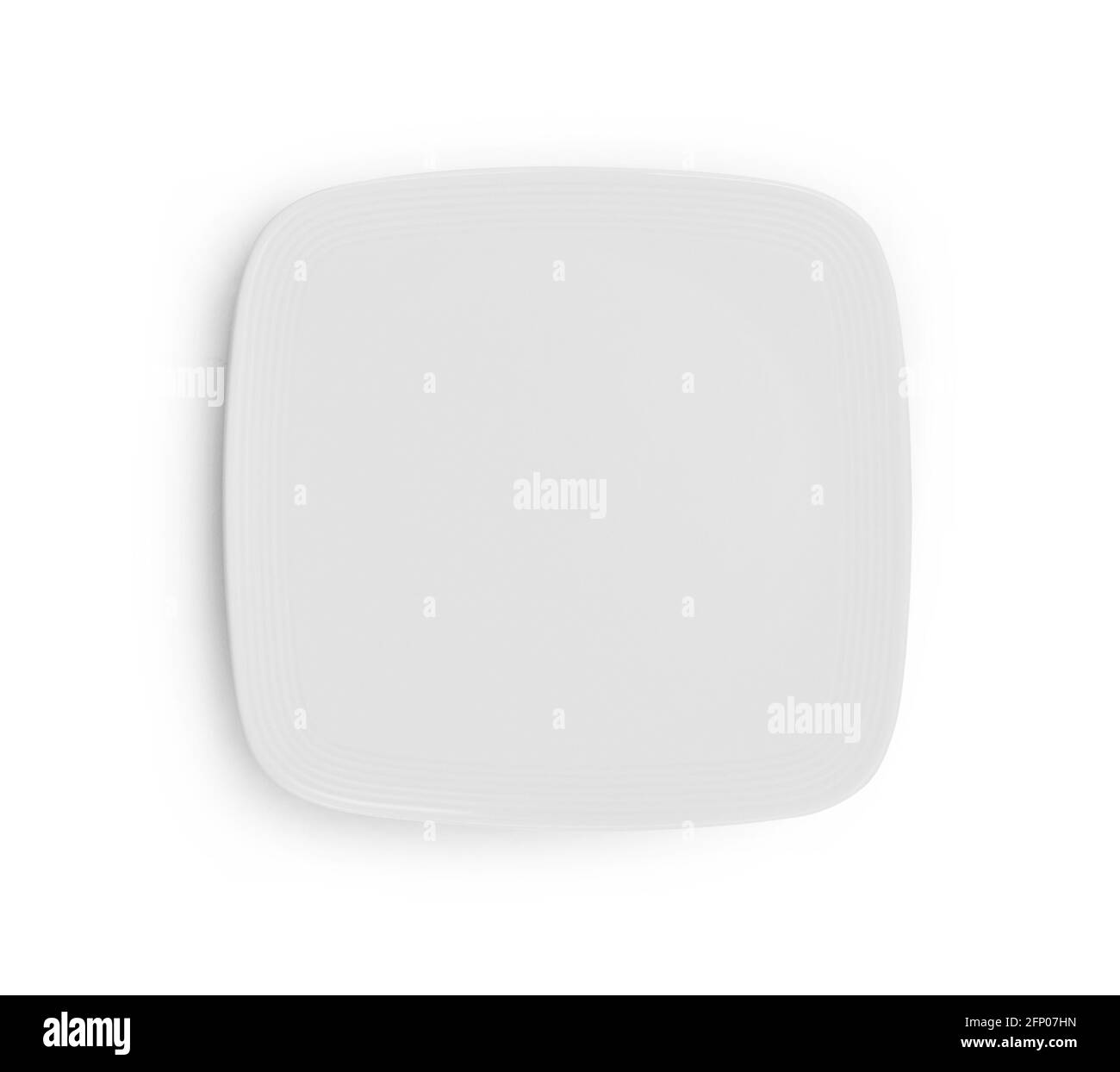 empty plate isolated on white background Stock Photo - Alamy